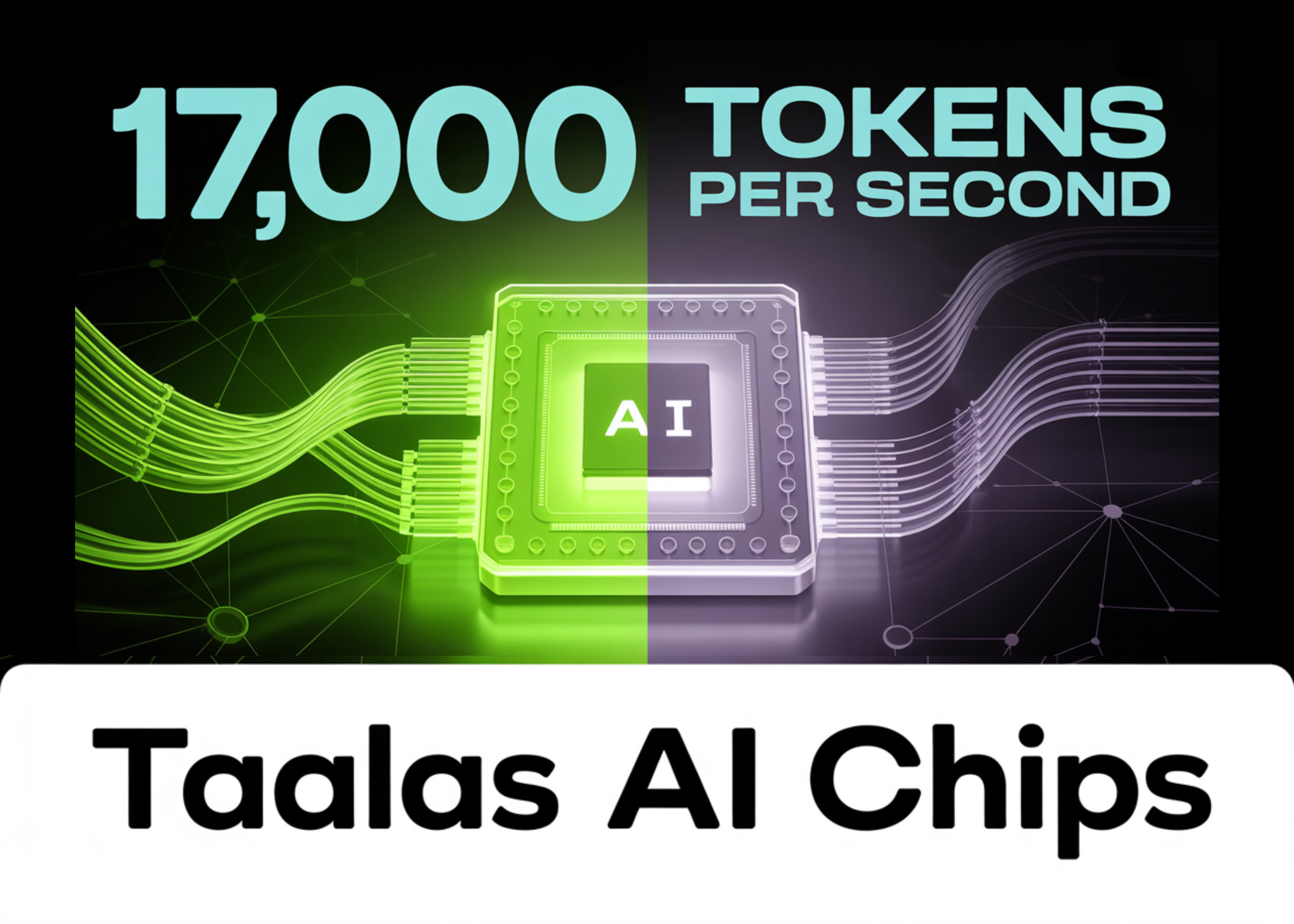 Taalas: 17.000 tokens/seg! O segredo? Chips de IA, não GPUs.