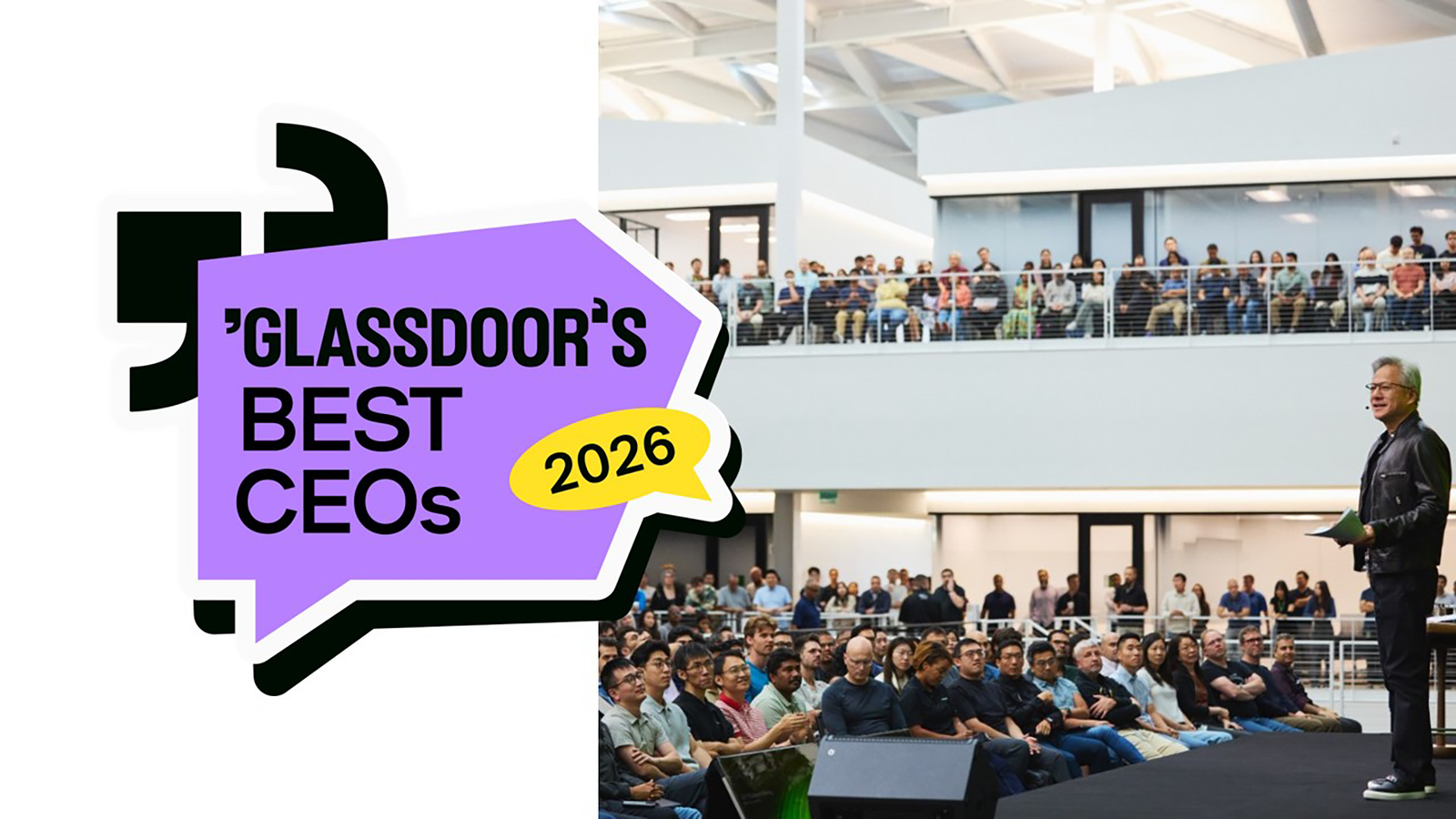 Melhor CEO de 2026? Glassdoor já elegeu: É o da NVIDIA!